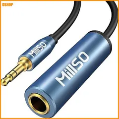 送料無料★6.3mm標準ジャック ヘッドフォン 変換プラグ MillSO 3.5mmステレオミニプラグ変換ケーブル 1/｜在庫あり