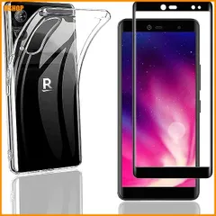 【送料無料】送料無料★【1枚セット Rakuten Hand 5G ガラス フィルム + ケース】 液晶保護 フィルム 硬度9H 日