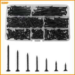 中古 送料無料★木ネジ ブラック 十字穴付皿 220本入 7サイズセット 3.5mm x 16 mm/20mm/25mm/30 即納