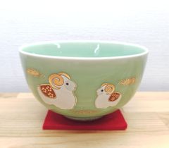 逢絢亭・新品】茶道具 蓋置 京焼 仁清 秋草の図 御室窯 共箱入り