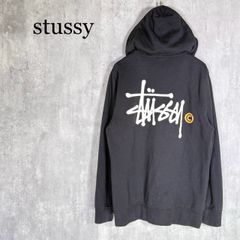 『stussy』ステューシー(M)BasicStussy  ベーシックロゴ ジップアップパーカー