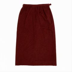 レリアン ボルドー カシミヤ タイトスカート 11