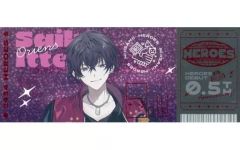 【中古】キャラカード 佐伯イッテツ(箔押しサイン入り) 「バーチャルYouTuber にじさんじ NIJISANJI ＆ NIJISANJI EN HEROES Half Anniversary ランダムホログラムチケット風カード Oriens」