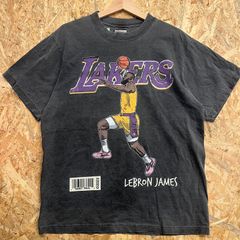 NBA レブロンジェームズ レイカーズ Tシャツ M ブラック ピグメント SHAKA WEAR