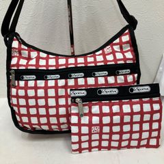 9882　LeSportsac　レスポートサック　ショルダーバッグ　クラシックホーボー　ブラック　レッド　ホワイト　レディース　軽量