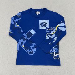 140 ヴィンテージ キッズ グラフィック ロングスリーブ Tシャツ 1008