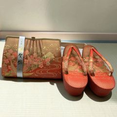 未使用　佐賀錦（さがにしき）　和装　草履　バッグ　着物 小紋 訪問着 フォーマル　和装履物　結婚式　慶事