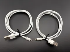 【中古】Apple純正 Lightningケーブル 1m USB-A 2本セット iPhone/iPad 充電・データ転送対応