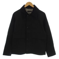 ユニクロ UNIQLO ワークジャケット ブルゾン 上着 S 黒 ブラック 無地 長袖 /LP