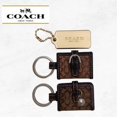 COACH コーチ ミニフォトキーリング ハングタグ 3点セット チャーム キーホルダー