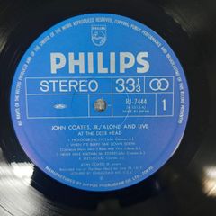 帯付き ジョン・コーツ アローン・アンド・ライヴ PHILIPS RJ7444 /レコード/record/LP