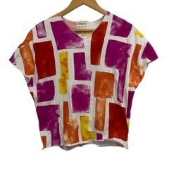 SOU・SOU(ソウソウ) 半袖Tシャツ レディース美品 レッド×オレンジ×白