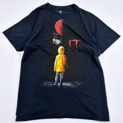 【大人気】IT イット 映画 ムービーTシャツ M 黒 ジョージー 両面プリント ホラー 半袖 アメカジ 古着 サブカル(1374)