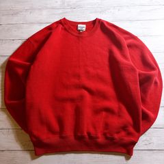 【無地スウェット】90s Vintage USA製 STURDY SWEATS SWEATSHIRT スターディスウェッツ レッド 赤 無地 クルーネック スウェットシャツ ヴィンテージ 古着 #26259