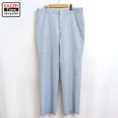 70s vintage チェック柄 スラックスパンツ メンズ Lサイズ相当