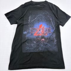 【大人気】ストレンジャーシングス Netflix Tシャツ 黒 M相当 ドラマ 映画T ムービーT サブカル アメカジ 古着【1375】