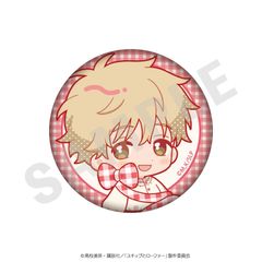 【予約】【新品】スキップとローファー ミニキャラリボンシリーズ 缶バッジ ギンガムチェック ver. 志摩聡介【正規品】