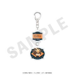 【予約】【新品】家庭教師ヒットマンREBORN！ ミニキャラ 2連アクリルキーホルダー ブラックニットコーデver. 沢田 綱吉【正規品】