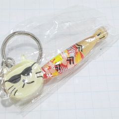 (複数購入値引)未使用 ハワイ サングラス ネコ 猫 ハイビスカス 観光 旅行 登山 記念 キーホルダー M39045