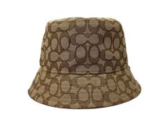 コーチ COACH Signature Jacquard Bucket Hat シグネチャー ジャカード バケット ハット バケハ キャップ 帽子 茶 帽子 メンズ帽子 ハット 総柄 ブラウン 104H-132