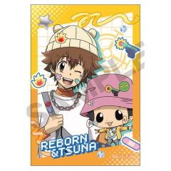 【中古】バッジ・ビンズ リボーン＆沢田綱吉 デコラファッション アート缶バッジ 「家庭教師ヒットマンREBORN!」