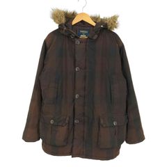 ウールリッチ WOOLRICH チェック ファーフード 中綿ジャケット メンズ import：L 