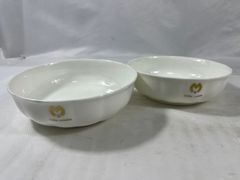 NARUMI ナルミ　BONE CHINA　mila schon ミラ・ショーン　浅鉢　2点セット　日本製　食器　皿　鉢　中鉢　料理　昭和レトロ　昭和　レトロ