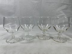 NIKKA ニッカ WHISKY ウイスキー　ブランデーグラス　5点セット　コップ　ガラス　お酒　酒　アルコール　酒器　ブランデー　食器　昭和レトロ　昭和　レトロ