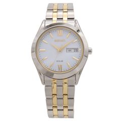 SEIKO セイコー セイコーセレクション スピリットソーラー ホワイト文字盤 SS/GP メンズ 腕時計 V158-0BA0　SBPX085