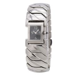 Christian Dior クリスチャン ディオール アールデコ ブラック文字盤 SS レディース クォーツ 腕時計 D72-100