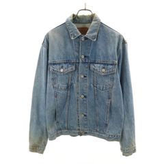 Levi's リーバイス 90s 70651-0217 オレンジタブ オールド デニムジャケット L ブルー ジャージ トラッカー メンズ 古着