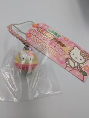 【激レア/未開封】山梨限定 ご当地キティ 根付け ストラップ 白桃カット【绝版稀有】三丽鸥 HELLO KITTY 山梨限定 白桃切片 挂件 根付 手机链 全新未拆【Rare】Hello Kitty Yamanashi Limited