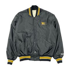 USA 古着 80S 90S DeLONG ヴィンテージ デロング ナイロンスタジアムジャンパー ナイロンスタジャン 中綿ブルゾン メンズXL相当 AM0197