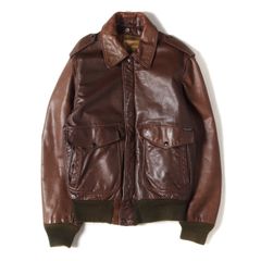 Schott ショット ジャケット ブラウン 38 80s G-1 レザー フライトジャケット USA製 184SM 希少モデル 80年代 ヴィンテージ 古着 アウター ブルゾン 上着【メンズ】【中古】