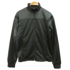 アディダス adidas トレックジャケット ジャージ スタンドカラー S 黒 ブラック /SH ■ECA009