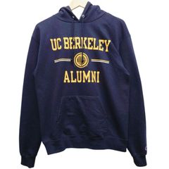 Champion チャンピオン パーカー M ネイビー 紺 UC BERKELEY ALUMNI カレッジロゴ プリント 大学 アメリカンカレッジ ニカラグア製 アメカジ ストリート スウェット フーディー 古着 メンズ レディース ユニセックス バークレー校