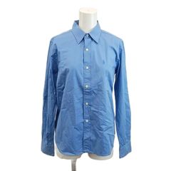 ラルフローレンスポーツ RALPH LAUREN SPORT シャツ ブラウス 9 青 ブルー 無地 長袖 /RN ■ECD009