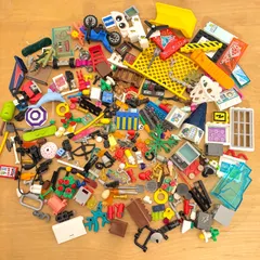 LEGO レゴミニフィグ用装飾品 動物 小物 大量 まとめ売り アイテム 食べ物 武器 コップ他