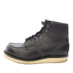 レッドウィング REDWING CLASSIC WORK MOC TOE ワークブーツ アイリッシュセッター 犬タグ USA8.5E 黒 ブラック 8179 /TK