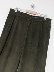 【Eddie Bauer】90-00s 2タック コーデュロイパンツ 実寸 W36 L30 程度 エディーバウアー ワイド ビックサイズ 古着