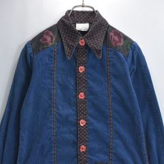 80s EVAN-PICONE エヴァンピコーネ 長袖ブラウス プリーツ ボウタイ 小 