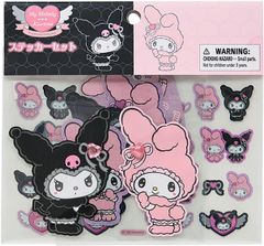 サンリオ(SANRIO) ステッカーセット（メロウサロミウサ） マイメロディ&クロミ 紙・PVC・アクリル樹脂 対象年齢3才以上 415171【ステッカーセット マイメロディ&クロミ】