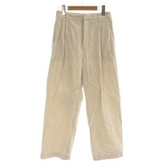 ジャーナルスタンダード JOURNAL STANDARD パンツ 36 白 ホワイト ワイド コーデュロイ 無地 /AP ■KC