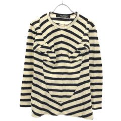 JUNYA WATANABE COMME des GARCONS ジュンヤワタナベ 꼼데가르송 2003AW ボーダーニットセーター JK-T031 ブラック ホワイト