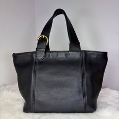 COACH オールドコーチ 4133 レザー ハンドバッグ ミニトート ブラック 黒 ゴールド金具 チャーム ヴィンテージ