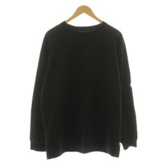 ザダファーオブセントジョージ THE DUFFER OF ST. GEORGE BLACK LABEL Tシャツ カットソー 長袖 プリント XL 黒 ブラック /KU