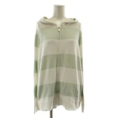 ジェラートピケ gelato pique 24SS スムーズィーlite2ボーダーパーカ ジャケット 上着 one 白 ホワイト 綠 グリーン ボーダー柄 ジップアップ 長袖 PWNT242004 /DU