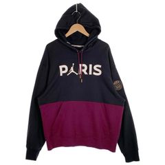 NIKE ナイキ Paris Saint-Germain パリサンジェルマン PSG JORDAN ジョーダン プルオーバー フーディー ブラック バーガンディー CK9774-010 Size XXL