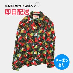 シャツ/ブラウス チェック柄 花柄・ボタニカル柄 ミドル丈 長袖 レギュラーカラー レディース