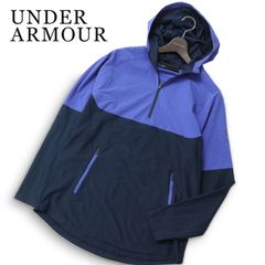UNDER ARMOUR アンダーアーマー 通年 切替 ハーフジップ フーディー パーカー 大きいサイズ Sz.XL メンズ トレーニング